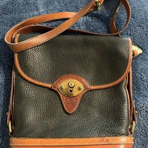 PROJECT PIECE: Dooney & Bourke Leather Bag - Deep Green and Brown